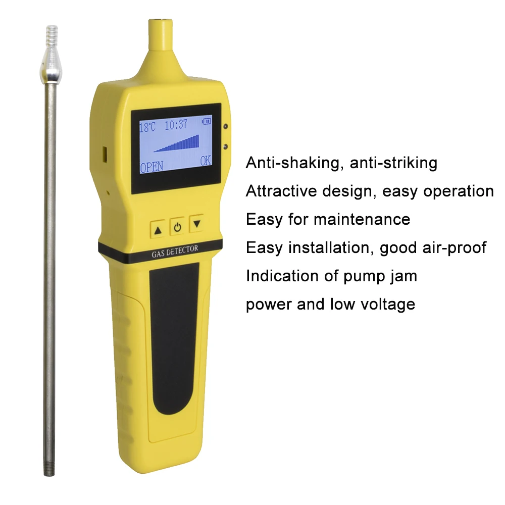 Imagem -04 - Indústria Portátil Bomba de Amostragem de Gás Carregamento Digital Inteligente Bomba Externa Sampler Dispositivo Suporte Todo o Gás