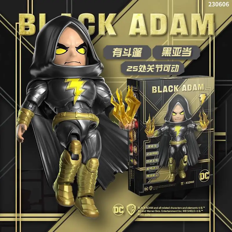 

10cm Original Justice League Superman Batman Aquaman Superman Black Adam Wonder Woman The Flash Action Figure Model Collection