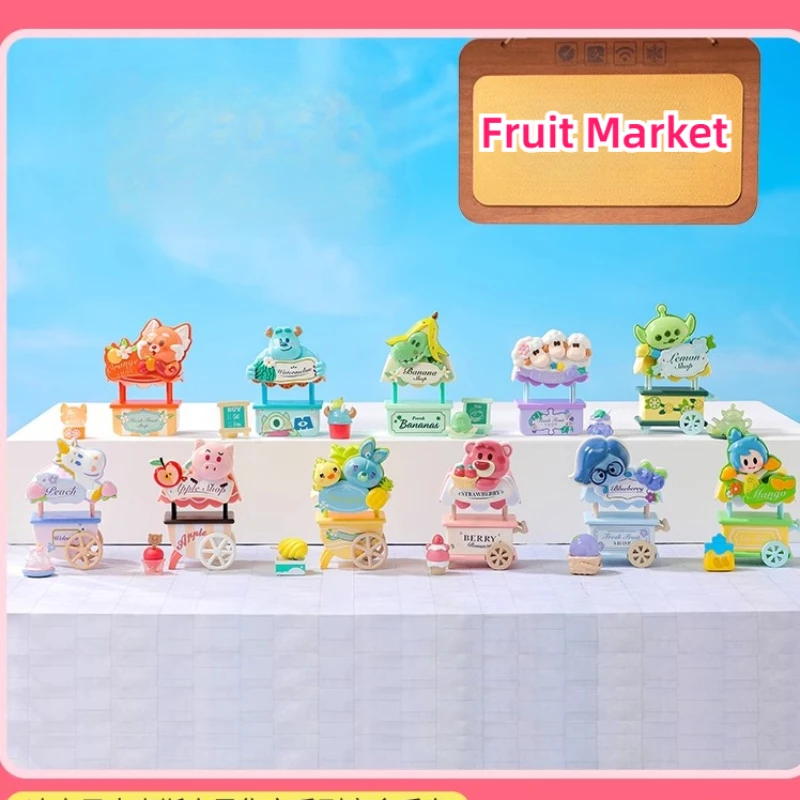 Disney Fruit Market Blind Box Toys Anime Figures Rex Sully Mike Lotso Hamm Sadness Unicorn Figure Model Collect Ornaments