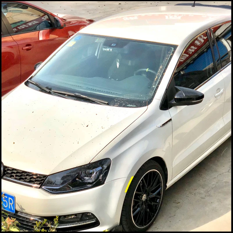 

For Volkswagen VW Polo 2010-2016 With Indicator Model Rearview Mirror Cover Sticker Trim Decorae Car Styling Auto Accessories