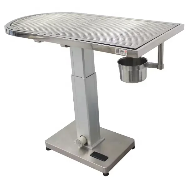 Veterinary Surgical Equipment Table Adjustable Multifunctional Electric Lift Disposal Table for Pet Hospitals