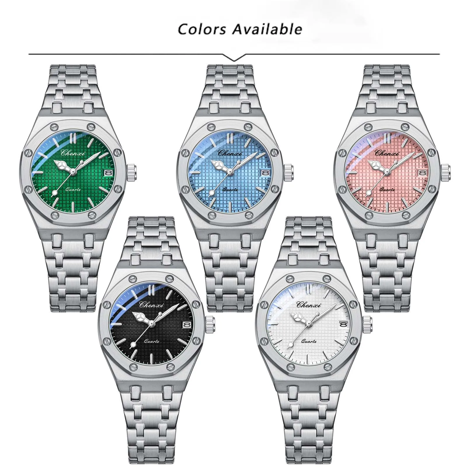 CHENXI  Woman Watch Fashionable Classic Wristwatch Waterproof Luminous Calendar Quartz Watches for Woman Relojes Para Damas