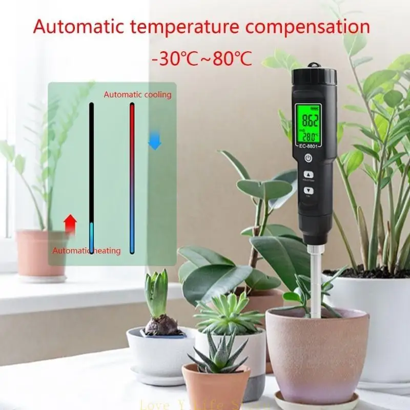 

L74C Цифровой аналоговый показатель почвы EC METER Тестер фертильность