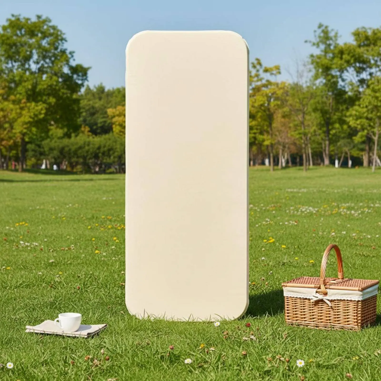 Self Inflating Sleeping Pad Portable Foam Air Mattress Memory Foam Sleeping Mat Comfortable Outdoor Gear Quiet for Picnic
