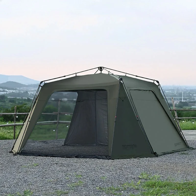 Waterproof Camping Tent Silver Plated Canopy Extra Large Quick Setup Sunproof Camping Auto Dome