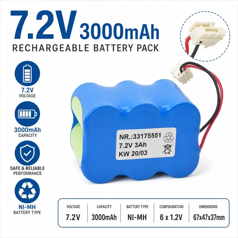 Replacement Battery for Braun VISTA 8714827P P-600 33175551 Infusion Pump High Capacity Rechargeable Power Supply