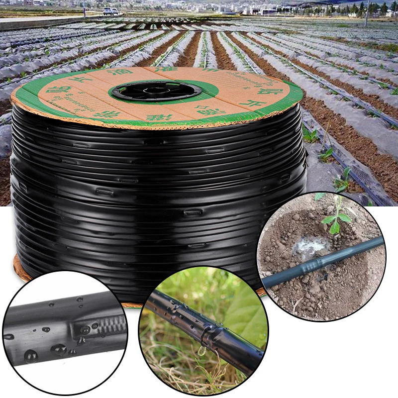 Φ16mm Drip Irrigation Hose 1-Hole Patch Drip Irrigation Tape Garden Streamline Seepage Pipe Agriculture Water Saving Drip Hose