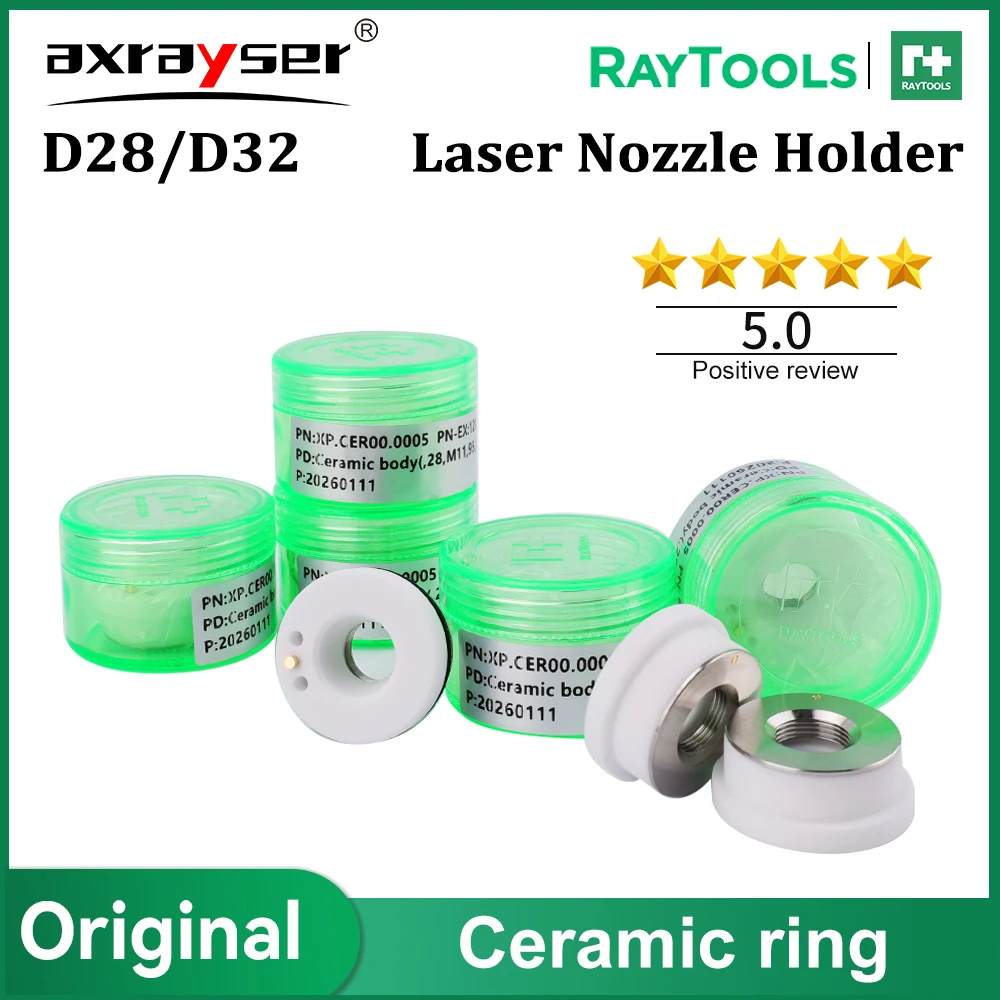 Raytools Original Laser Ceramic D28 M11 D32 M14 Nozzle Holder Ring for Fiber Cutting Head BT230 BT240 BMH110 114