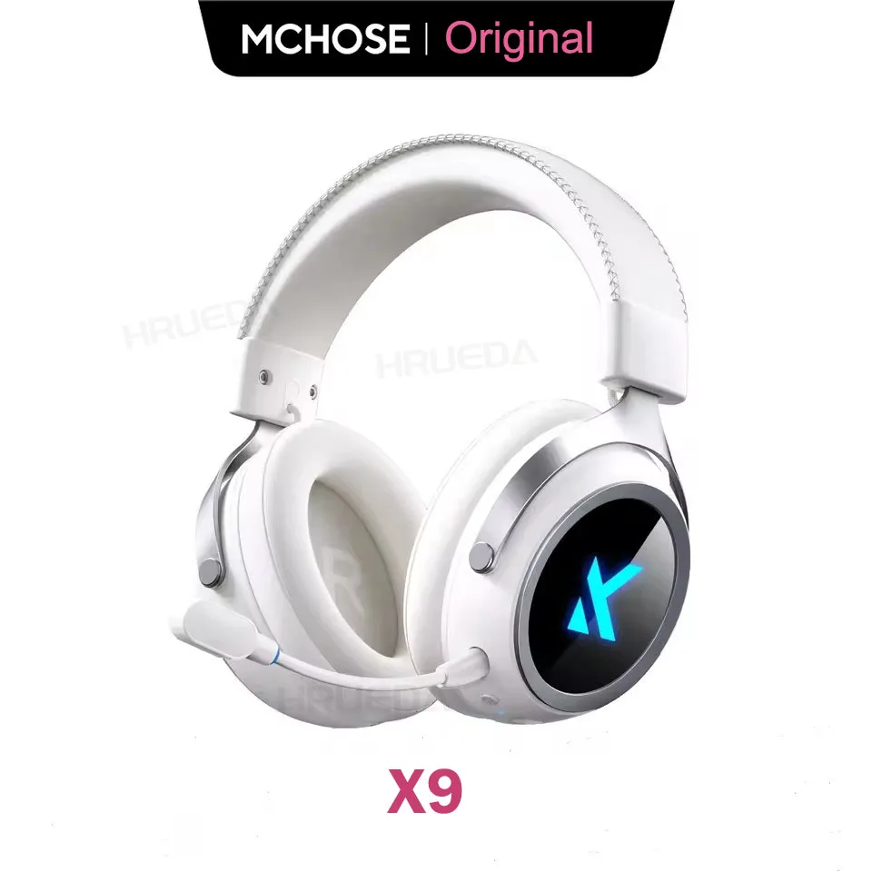 MCHOSE X9 ワイヤレス ゲーミング ヘッドセット 低遅延 軽量 トライモデル 7.1 サラウンド サウンド ノイズ キャンセリング マイク E スポーツ ヘッドフォン
