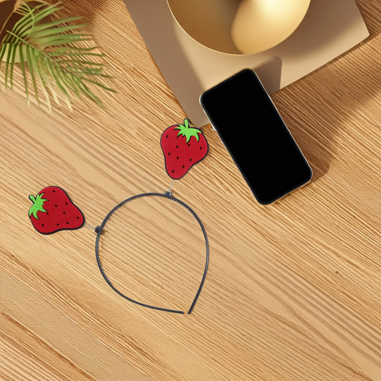 

Funny Fruit Headband Cute Strawberry Kids Costume Accessories Elastic Design Performance Photo Prop Fruit Headdress Party