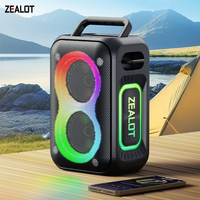 ZEALOT PT02 Speaker Portable Bluetooth Speaker with Enhanced Bass, Bluetooth 5.4, 12H Playtime, for Camping Hiking