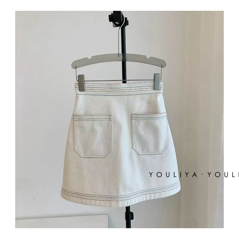 

Women's Fall 2025 New Arrival Simple Design Fashion Mini Skirt A-Line Dress Skirt Dress