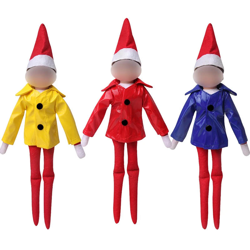 Christmas Elf Doll Fairy Clothes Waterproof Raincoat Baby Toys Accessories For Children\'s Christmas Gifts Elves Clothes（No Doll）