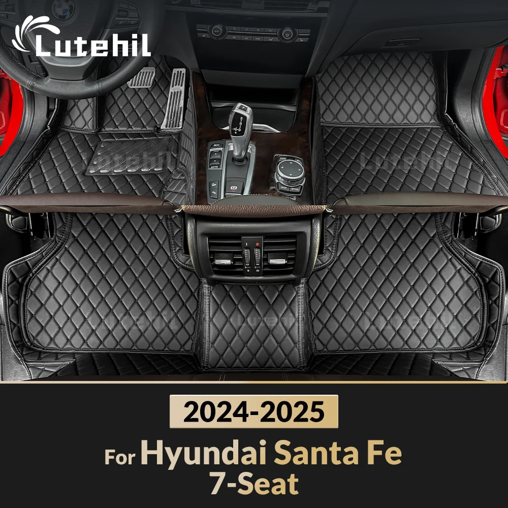 

For Hyundai Santa Fe 7-Seat 2024 2025 Car floor mats Custom auto foot Pads automobile carpet cover interior accessories