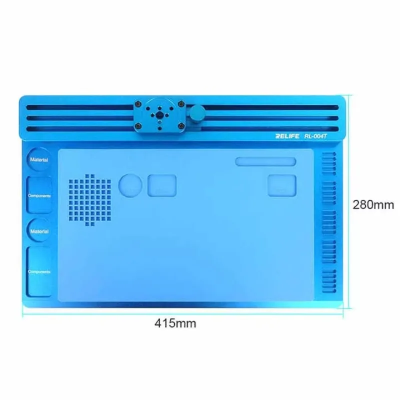 RELIFE RL-M3T-004N مجهر ستيريو + SS-033 مصدر الضوء + 0.5CTV محول + M-17 التحكم باللمس 4K HD كاميرا لإصلاح الهاتف المحمول