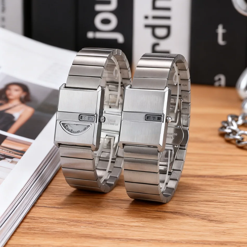 ساعة كوارتز PINTIME Y2K ذات ملمس مميز للجنسين، ساعة مستوحاة من Instagram بتصميم ريترو فاخر مستوحى من الهدايا للأزواج #2