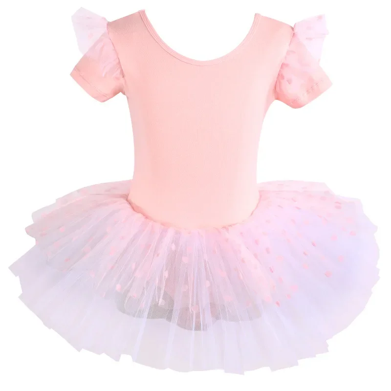 Children's dance costume, women's short sleeved summer ballet skirt