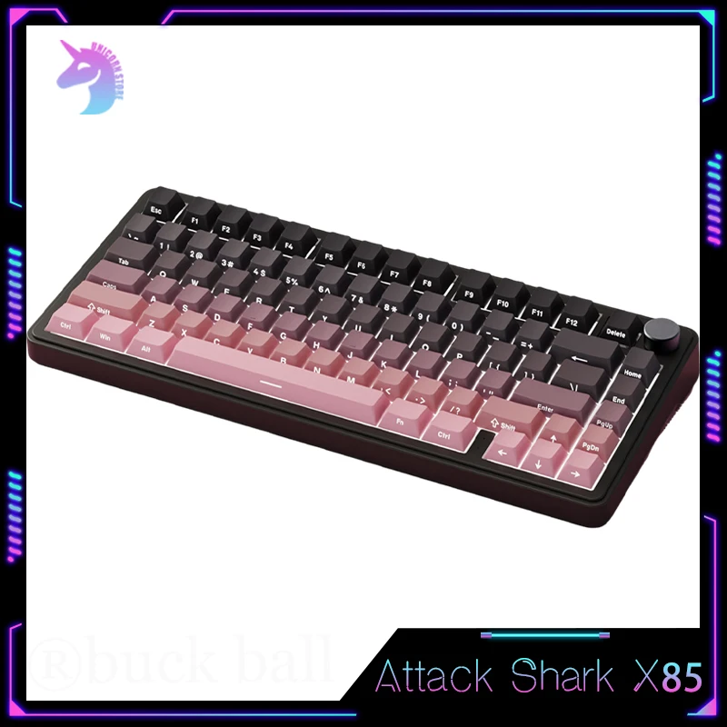 

Attack Shark X85 Mechanical Keyboard 80 keys 3mode 2.4G/USB/Bluetooth Wireless Keyboard RGB Light Gamer Keyboards Hot Swap Gift