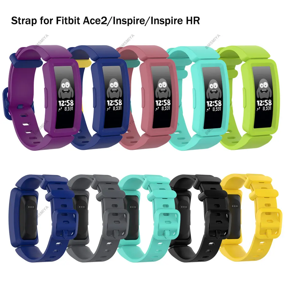 1PCS Silicone Strap for Fitbit Ace 2 Smart Watch Wristband Watchband Replacement Band for Fitbit Inspire/Inspire HR Bracelet