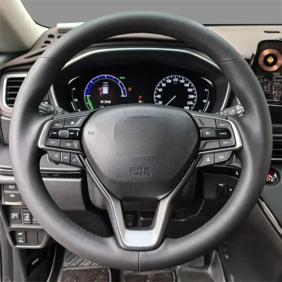 Suitable for 10th generation Accord/INSPIRE/ 22 Odyssey/ Elysion hand sewn non perforated leather steering wheel handle cover