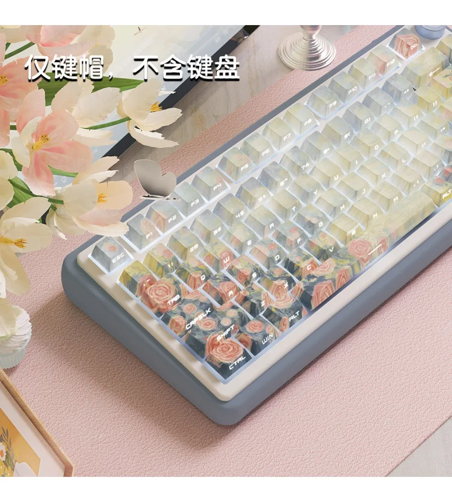 Song of Sunset keycaps Original highly personalized customized pbt sublimation mechanical keyboard cap