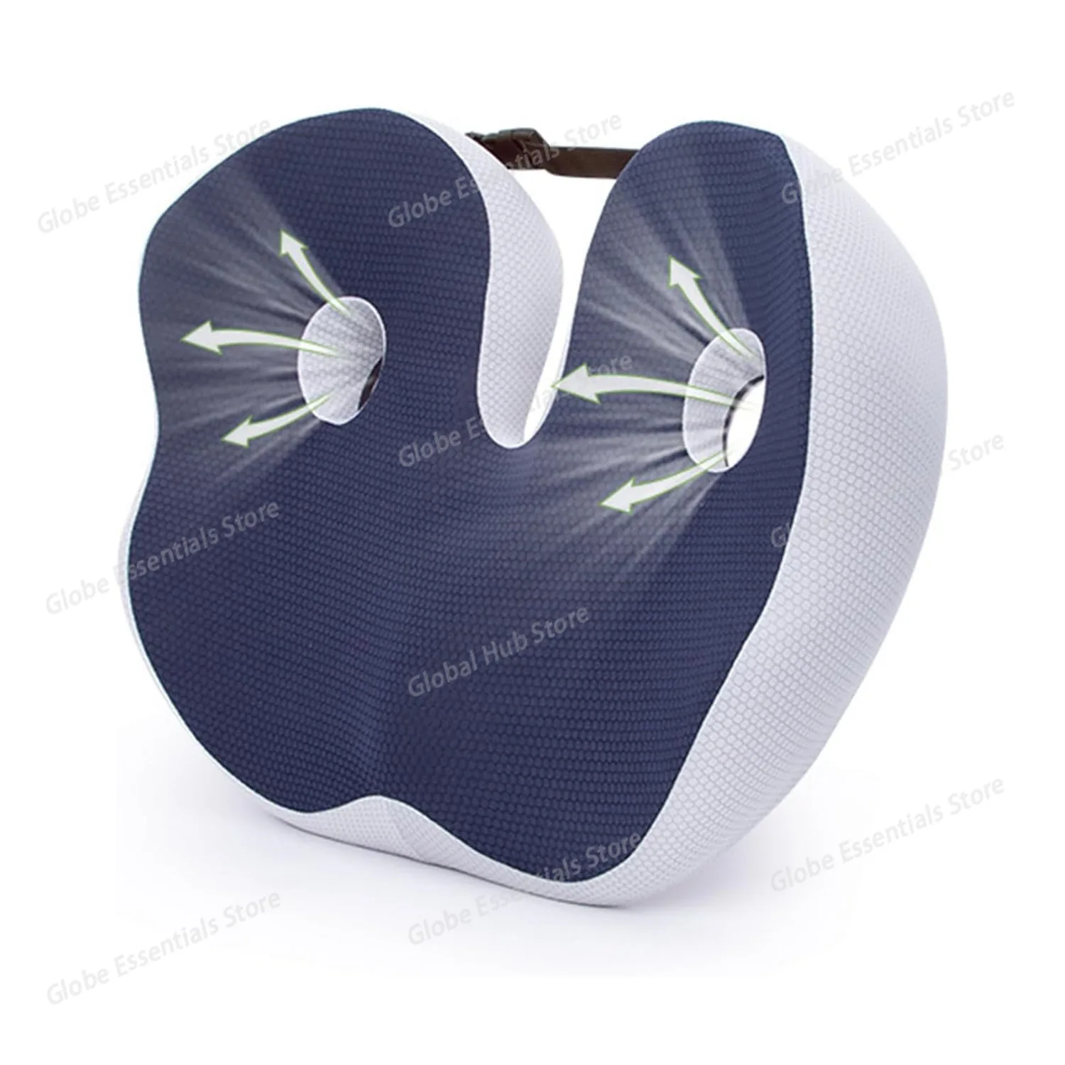 1pc Shape memory foam orthopedic cushion, ergonomic coccyx cushion, adjustable seat cushion width, for the office,car