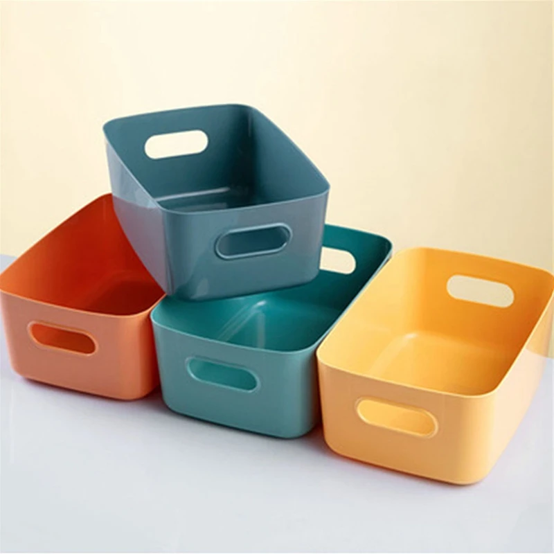 Household Sundries Storage Box Office Desktop Student Dormitory Finishing Storage Basket Stationery Notebook Pen Storage Box