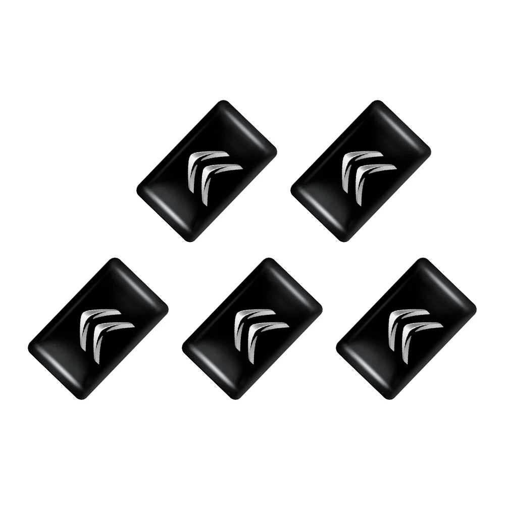 10/20/50Pcs Car Interior Styling Epoxy Emblem Reflective Sticker For Citroen Celysee C6 C3 C5 C1 C2 C4 Aircross Picasso Cactus