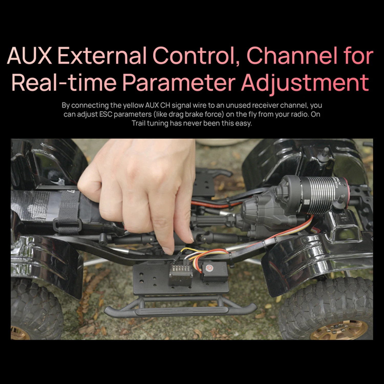 محرك HOBBYWING RC المستشعر بدون فرش Pro-Elite 540 2300KV مقاوم للماء 2-4S لترقية سيارات تسلق الزاحف 1:10 #5