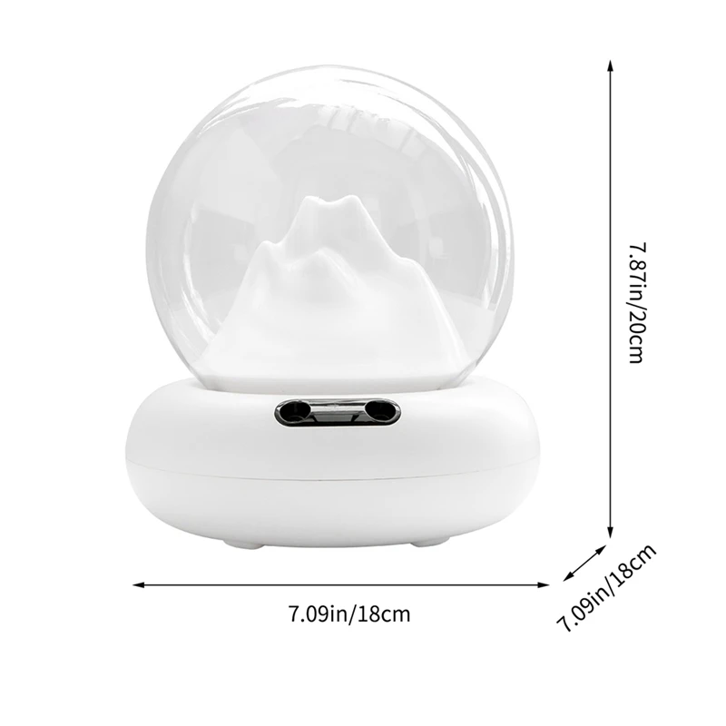 Diffusore di oli essenziali per aromaterapia ad alto Volume da 2 litri con luce d'atmosfera per la casa della camera da letto