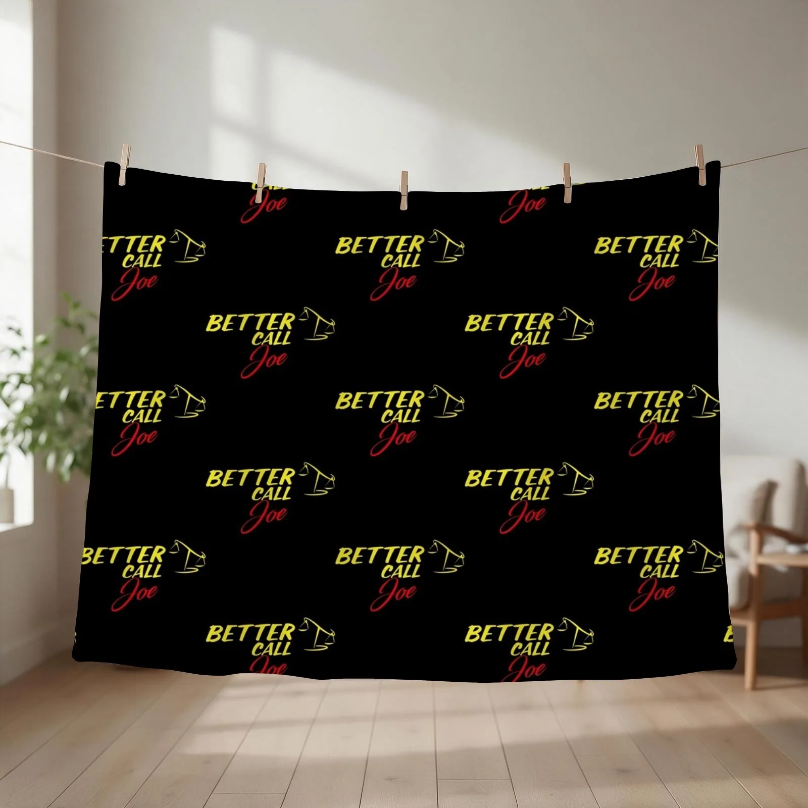 Better Call Joe ,Why call Saul, they_d better call you. Throw Blanket couch cozy soft plush fuzzy picnic outdoor blanket