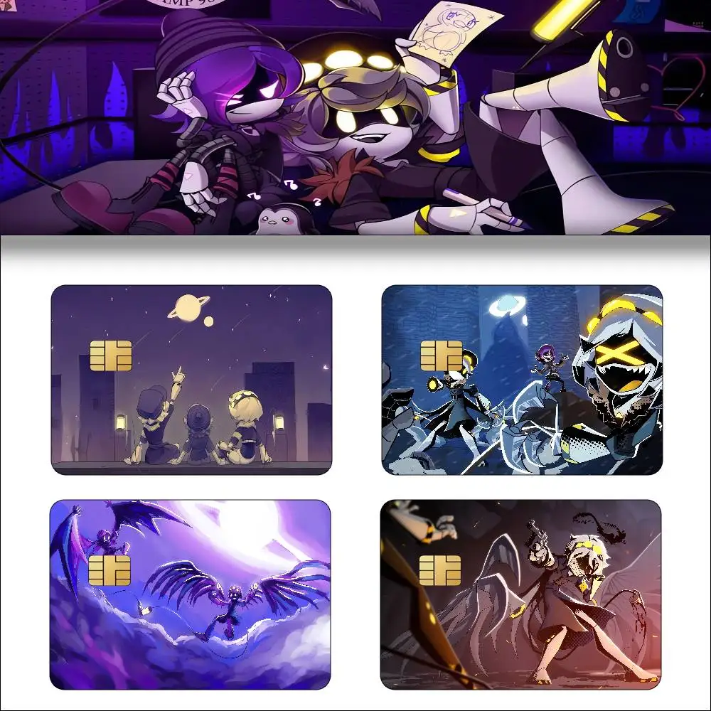 Anime Murder Drones Anime Cartoon 1 Set Of 4 Pcs Bear Skin Sticker Film Tape Case For Big Credit Debit Card Front Side