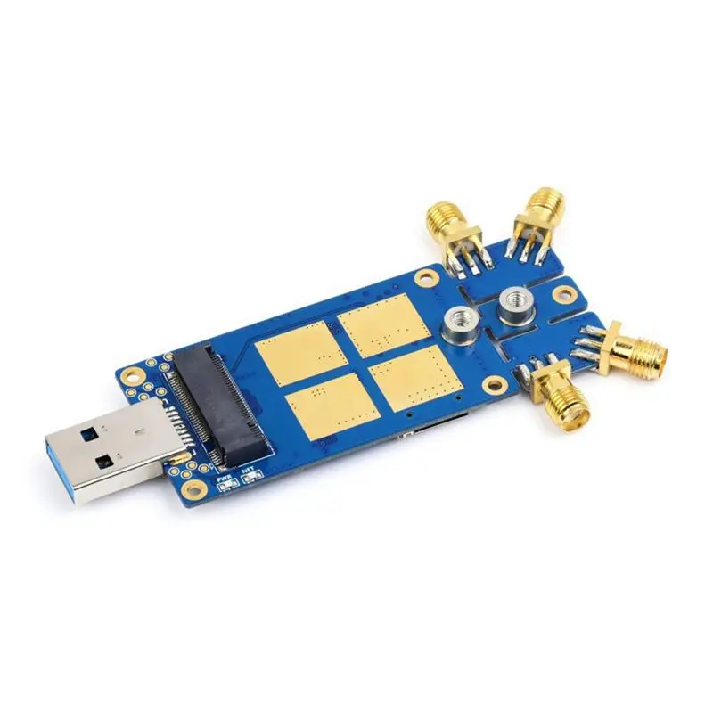 A43M 5G DONGLE Adapter Expansion Board with Four Antennas USB3.1 Interface M.2 USB3.1 for Raspberry Pi Jetson Nano