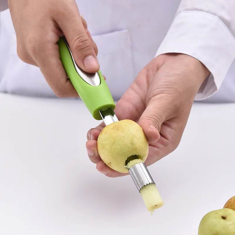 Stainless Steel Pear Fruit Pitter 0.8/1/1.4/2cm Core Seed Remover For Apple Cherry Hawthorn Corer Kitchen Gadgets