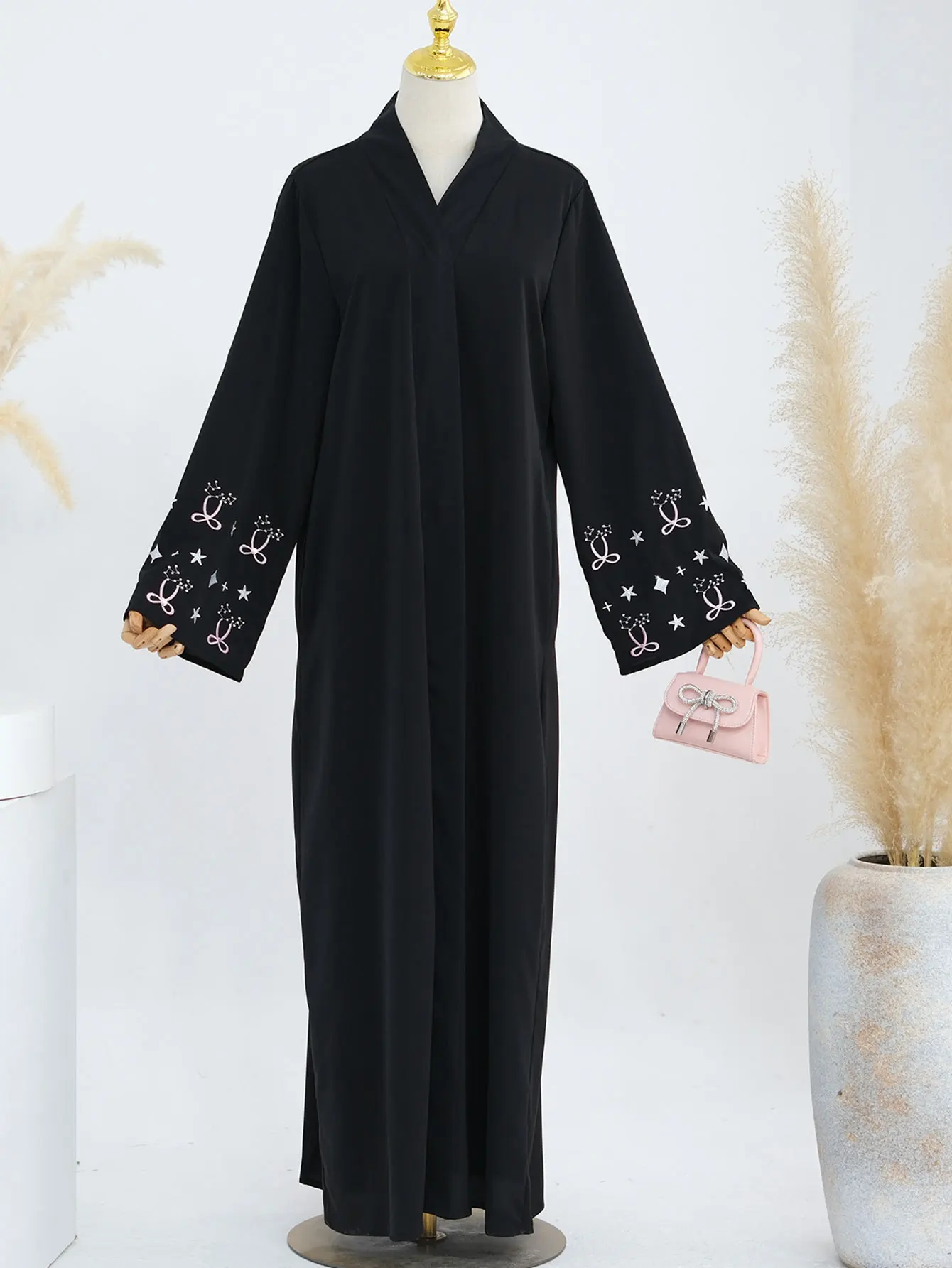 2025 Muslim Abaya Dress for Women Embroidery Cardigan Jalabiya Eid Ramadan Robe Morocco Dubai Abayas Kaftan Islam Arab Vestidos