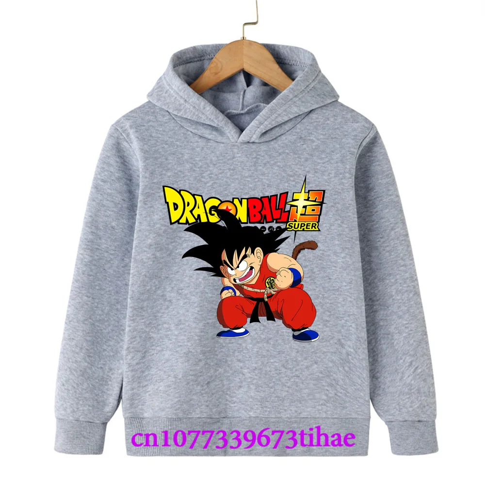 Dragon Ball Spring And Autumn Children Boys And Girls With Hoodies Sweaters Jackets Cartoons  Children's Clothes Baby Clothes