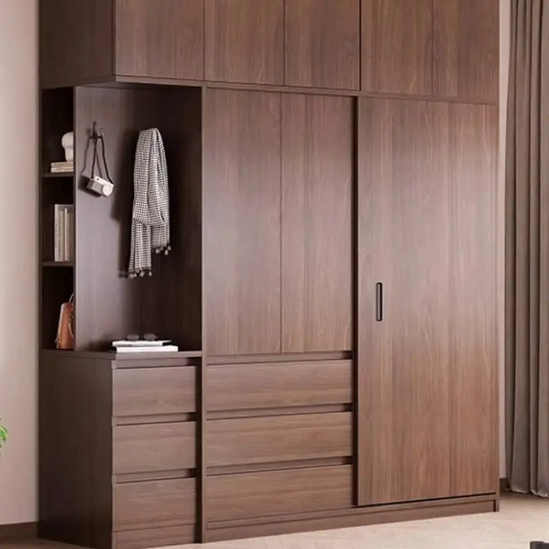 

Toppers Luxury Bedroom Wardrobe Clothes Decor Modern Set Room Wardrobe Storage Adult Wooden Tall Muebles Para Hogar Furniture