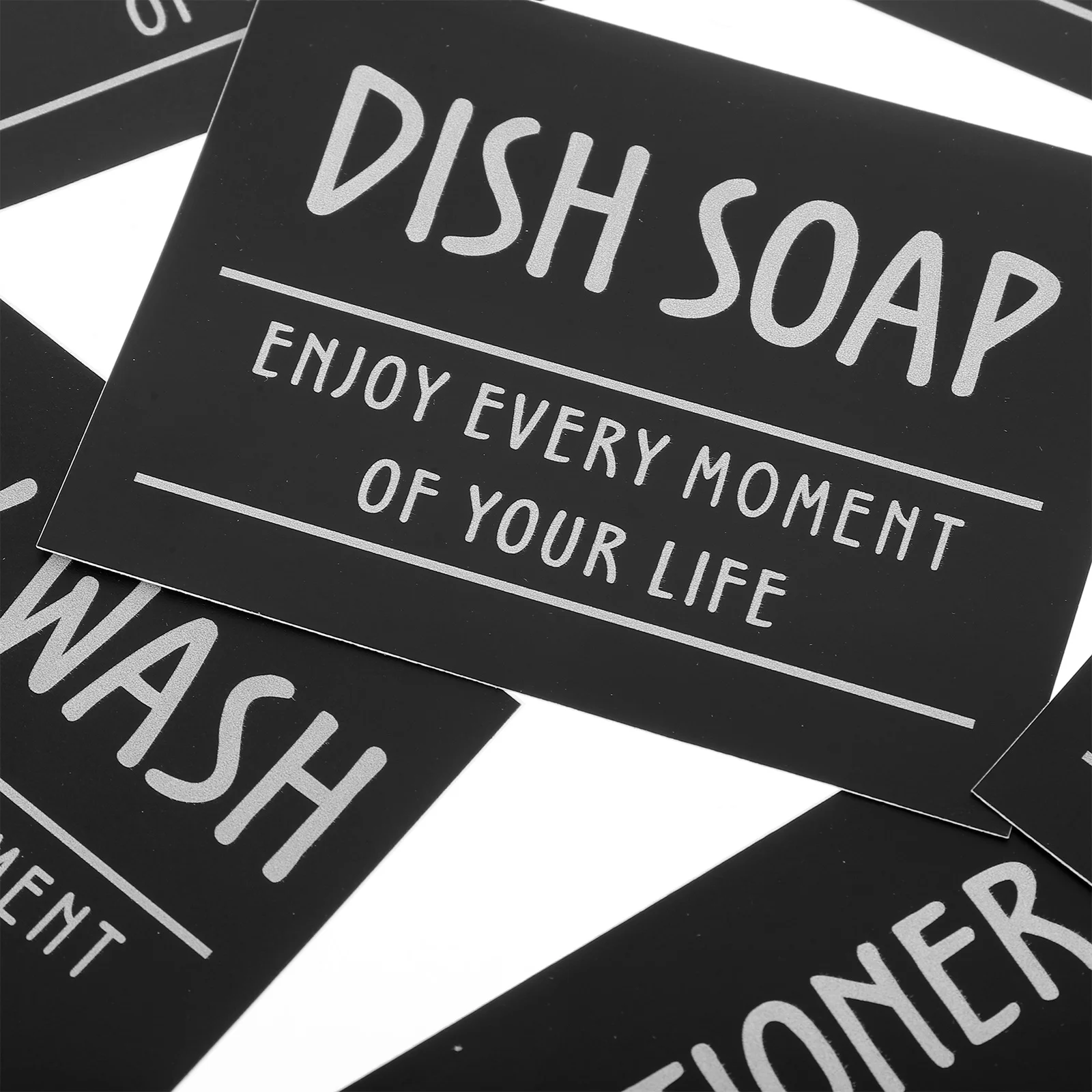 12 個のバスルーム整理ラベル防水粘着ステッカーシャンプーコンディショナーローションハンドソープガラスボトル用