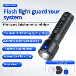 Guard Tour Patrol Recorder System IP67 Free Software Professional Guard Monitoring Attendance System with 4 Checkpoint Tags RFID