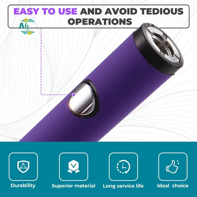 A60F-510 Thread Battery Cart Pen Headless Electric Soldering Iron With Adjustable Temperature Mini Soldering Iron Kit