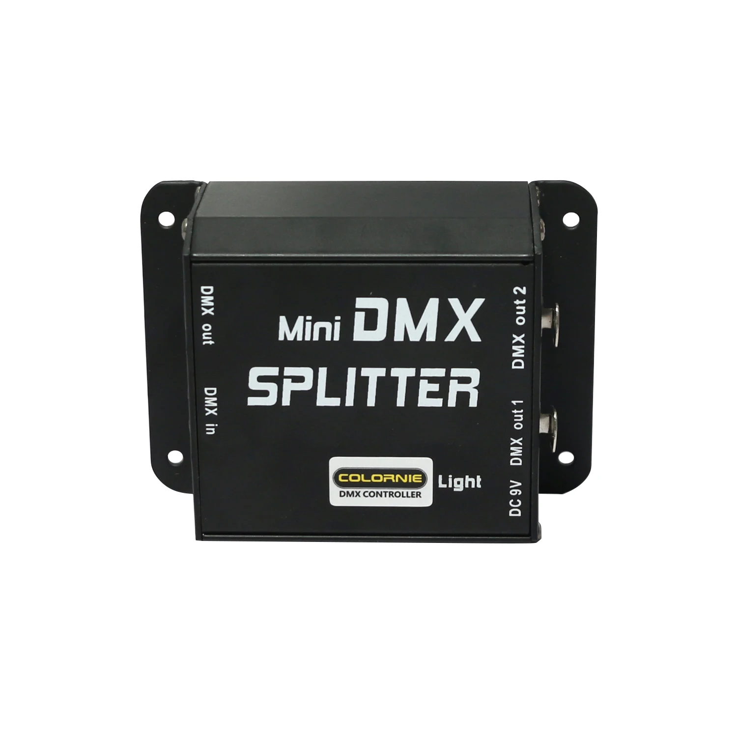 New 2 Way DMX Amplifier Splitter DMX512 Signal Splitter 2CH DMX Distributor For Stage Lights