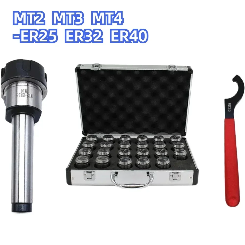 ER20 ER25 ER32 ER40 ER Collect Chuck Spring Clamps Chuck Set Morse Holder MTB2 MTB3 MTB4 MTB5 Suit CNC Milling Lathe Tool Holder