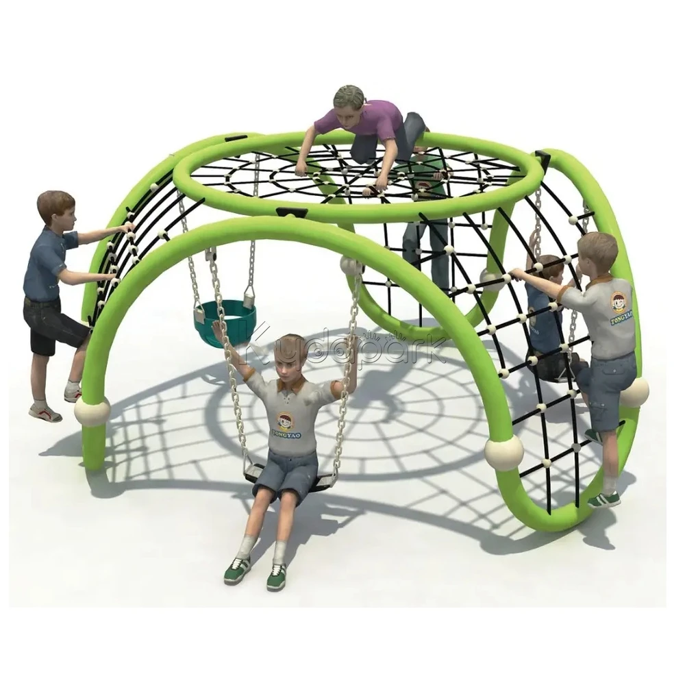 لعبة تسلق الحبل التجارية المسلية، شرائح شبكية للحبل، ملعب داخلي، ألعاب تسلق الجدران للأطفال #1