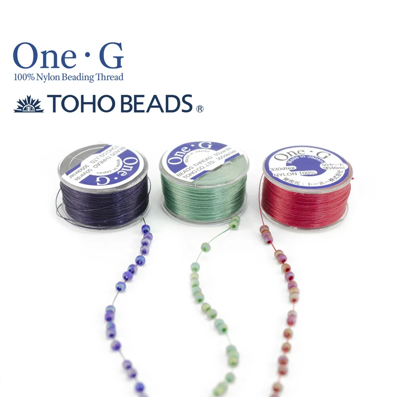 One-G Beading Thread 100% Original Made In Japan 330Dtex 46Meters/Roll  Nylon Thread For Needle Work