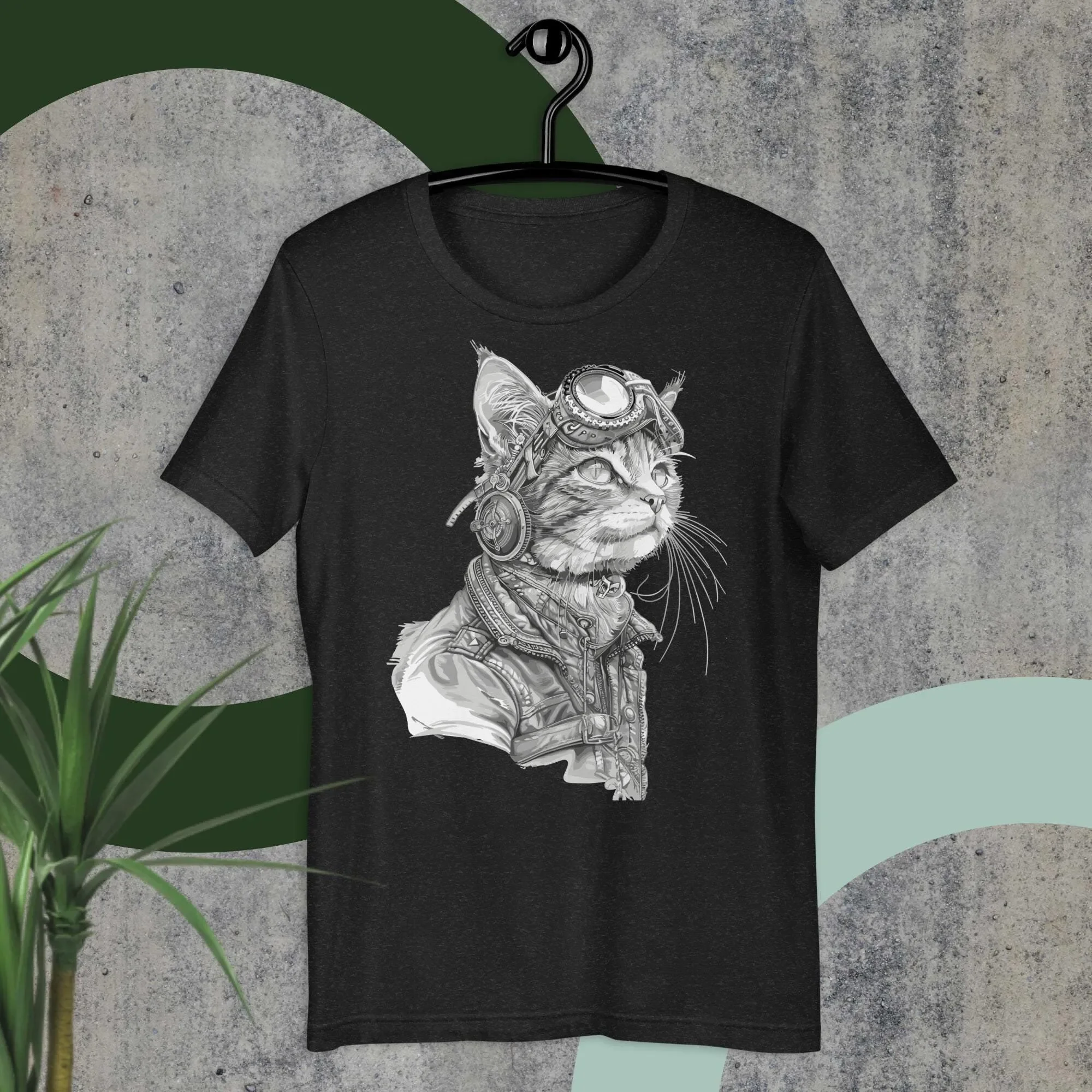 Pilot T shirt Cat Steampunk Top Funny Bengal Owner Lover
