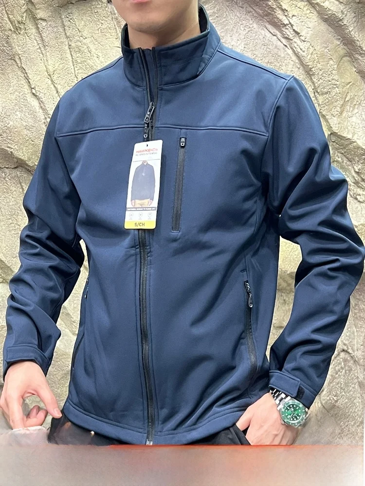 

American High-End Fce-Lined Stand-Collar Softell Jaet Men's Outdoor Sportswear Windproof Waterproof Casual Coat