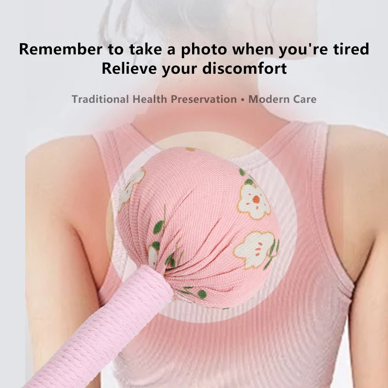 

Массажный молоток из полыни с длинной ручкой 26/33 см для лимфодренажа - ручное снятие всего тела и спины, снижение стресса