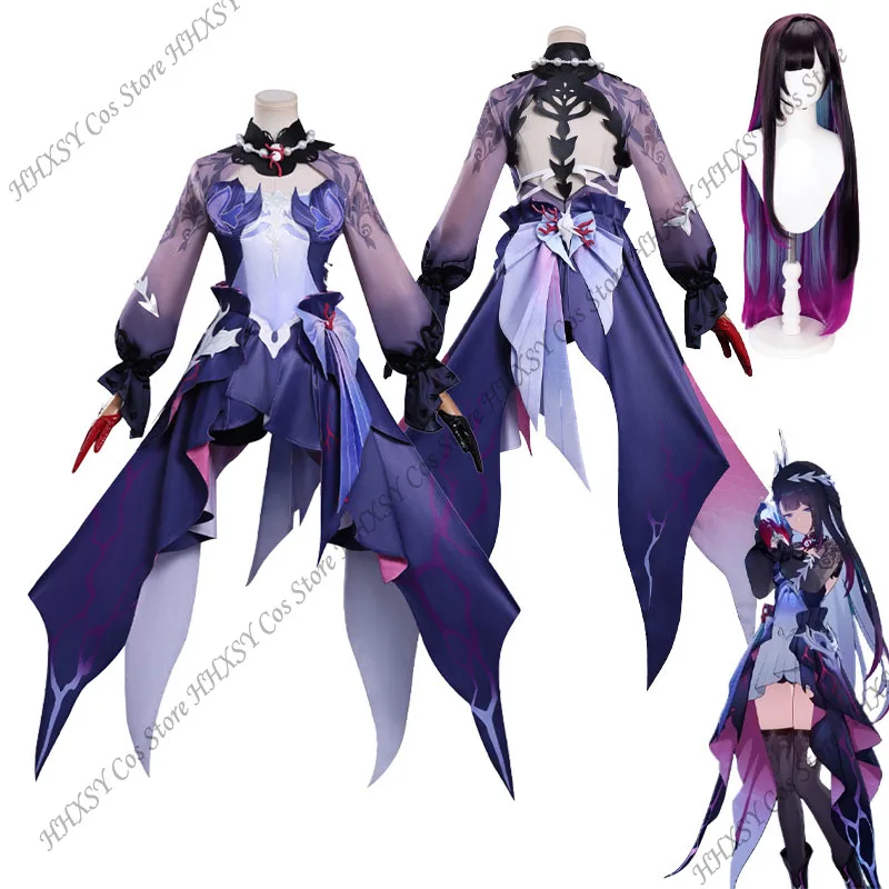 

Helektra Honkai Cosplay Costume Game Honkai Star Rail Hysilens Cosplay Halloween Costume Christmas Role Play Uniform for Women