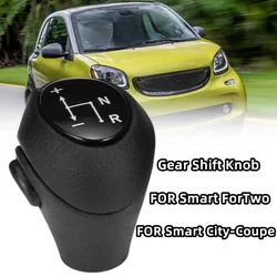 Automatic Leather Gear Shift Knob For Smart City-Coupeย 450 1998-2004 Fortwo Cabrioย Coupe 450 2004-2007 451 2007-2019