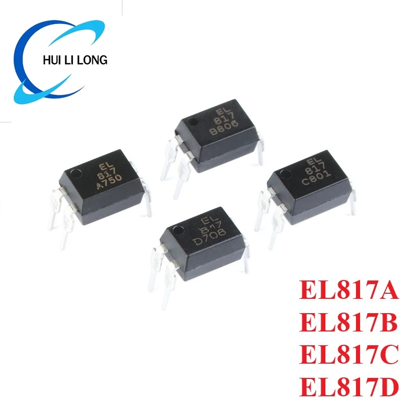 Chip optoacoplador IC, nuevo y Original, PC817, EL817, 817, EL817A, EL817B, EL817C, EL817D, DIP-4, PC817, PC817A, PC817B, PC817C, PC817D, 10 unidades por lote